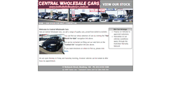 Desktop Screenshot of centralwholesalecars.com.au