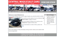 Tablet Screenshot of centralwholesalecars.com.au